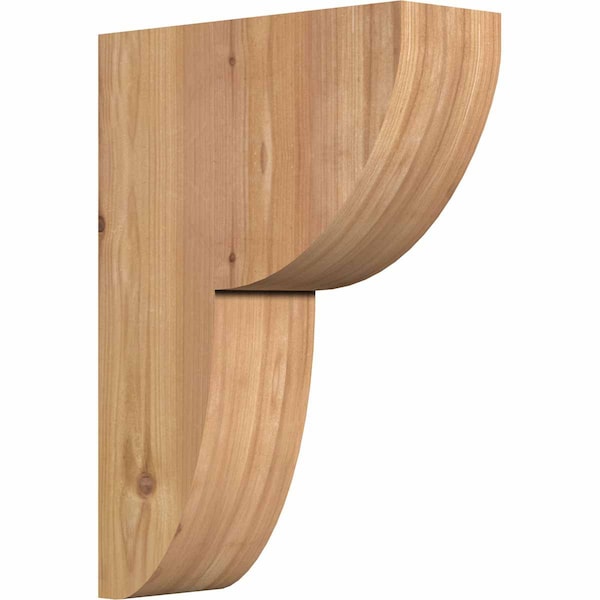 Ekena Millwork Crestline Smooth Corbel, Western Red Cedar, 3 1/2"W x 10"D x 14"H COR04X10X14CRE00SWR - main